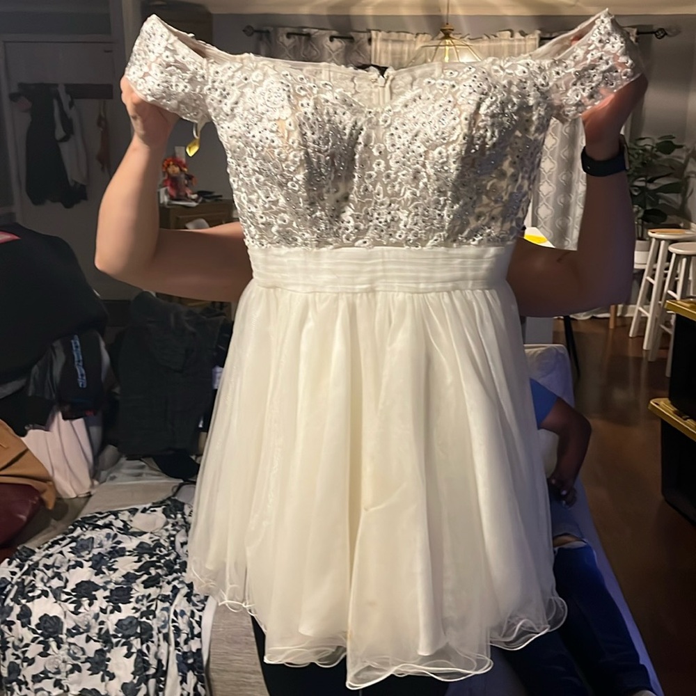 White short dress